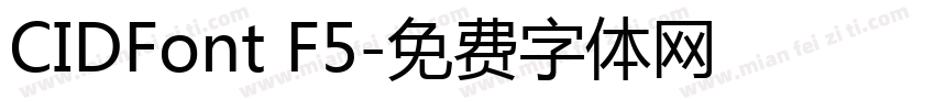 CIDFont F5字体转换
